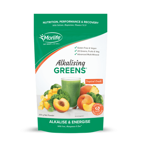 Morlife Alkalising Greens Tropical Crush 200g