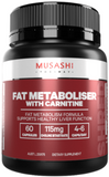 Musashi Fat Metaboliser with Carnitine 60 caps