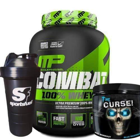 Musclepharm Combat Whey and Curse Stack