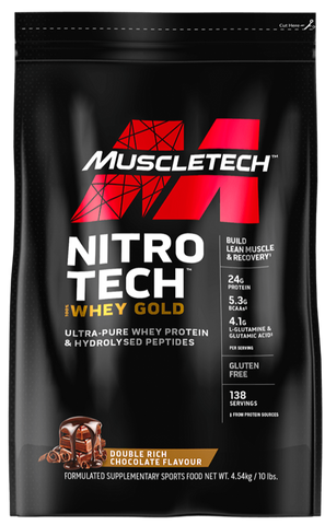 Muscletech Nitro-Tech Whey Gold 10lb Double Rich Chocolate