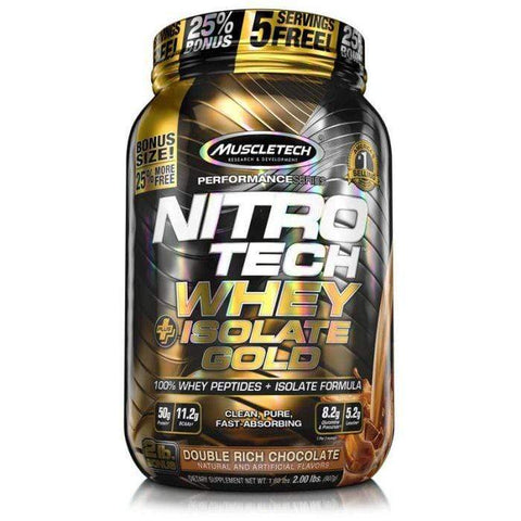 Muscletech Nitro-Tech Whey Isolate Gold Protein Powder 2lb