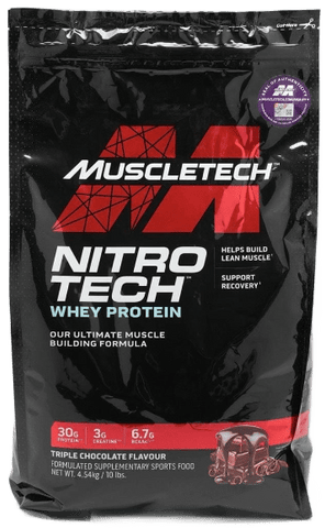 MuscleTech Nitro Tech Whey Protein 10lb Chocolate