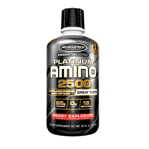 Muscletech Platinum 100% Amino 2500 12srv Berry Explosion Liquid