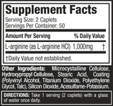 Muscletech Platinum 100% L-Arginine 100cap