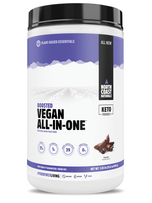 North Coast Naturals Boosted Vegan All-In-One 840g