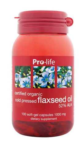 Pro-Life Flaxseed Oil Caps 100 caps