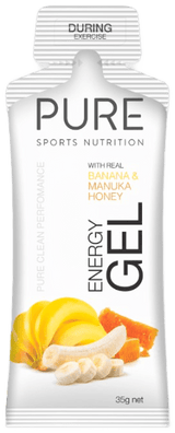 PURE Energy Gels Box of 24 Banana & Manuka