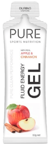 Pure Fluid Energy Gels Box 18 Apple Cinnamon