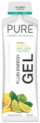 Pure Fluid Energy Gels Box 18 Lemon Lime Caffeine