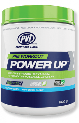 PVL Power Up Pre-Workout 30 Serve Blue Raspberry