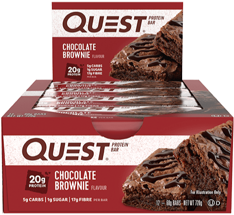 Quest Protein Bars Box of 12 Chocolate Brownie