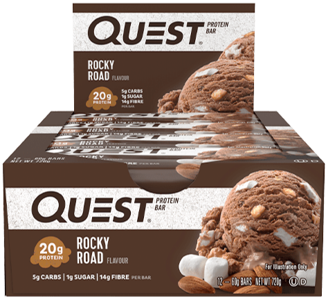 Quest Protein Bars Box of 12 Rocky Road