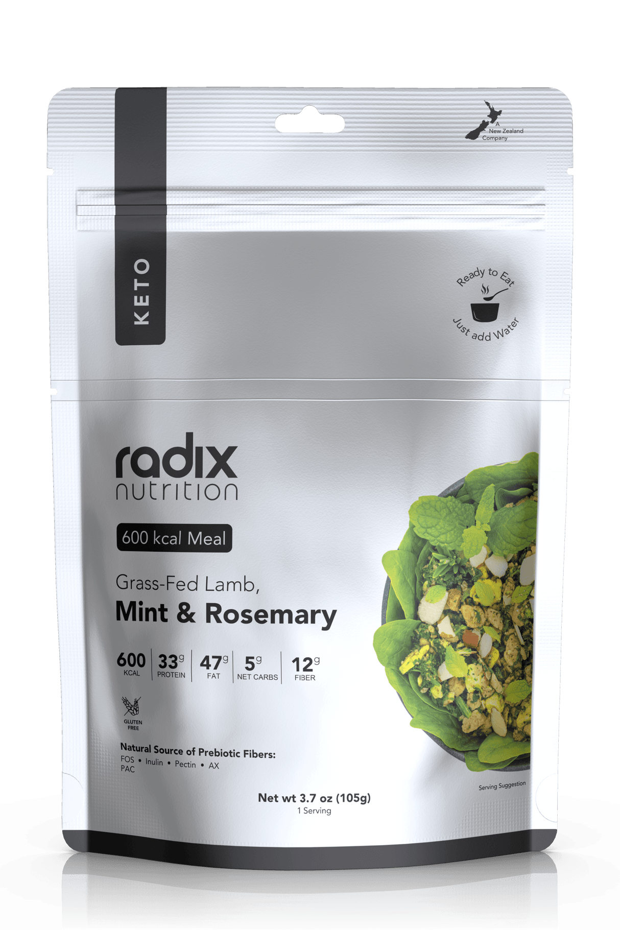 Radix Nutrition - Keto Main Meals 600kcal 600kcal / Grass-Fed Lamb, Mint & Rosemary