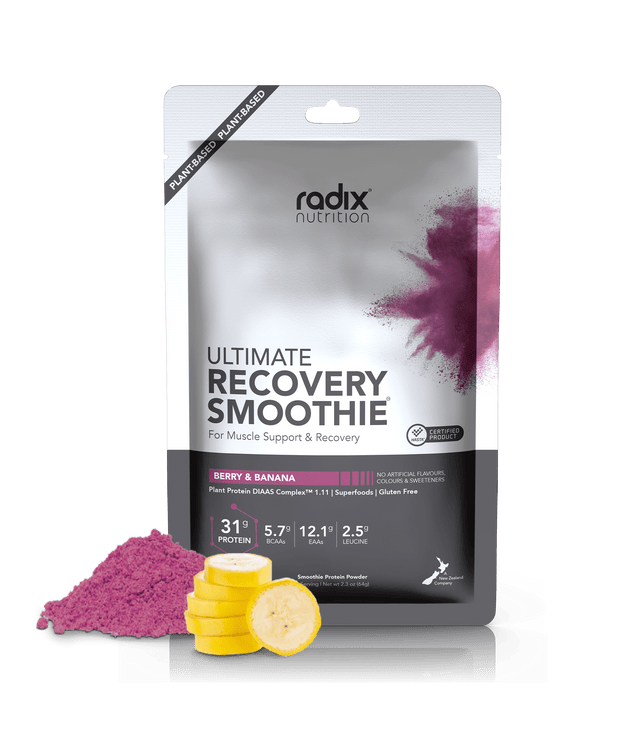 Radix Nutrition Recovery Smoothie V2 Plant Based Single Serve / Plant Based - Berry & Banana