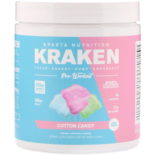 Sparta Nutrition Kraken Pre-Workout 40 serve Cotton Candy
