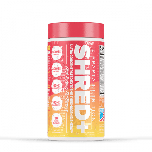 Sparta Nutrition Shred + Fat Burner 90 Vege Caps