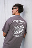 Sportsfuel Social Club Unisex Tee - Charcoal - Limited Edition