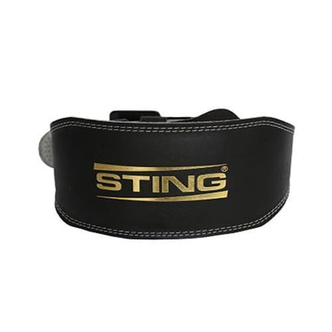 Sting Eco Leather Lifting Belt 6 Inch Large / Black