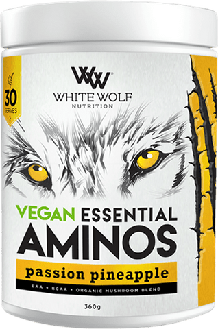 White Wolf Nutrition Essential Vegan Aminos 30 Serve Passion Pineapple