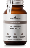 Wild Nutrition Food-Grown Zinc Plus 30 Caps