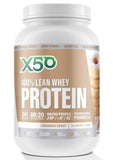 X50 100% Lean Whey Protein 2.2lb Cinnamon Donut