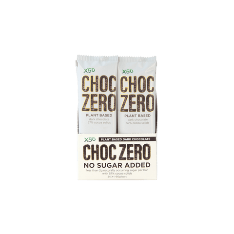 X50 Choc Zero Plant Based Chocolate Bar | Sportsfuel Supplements NZ