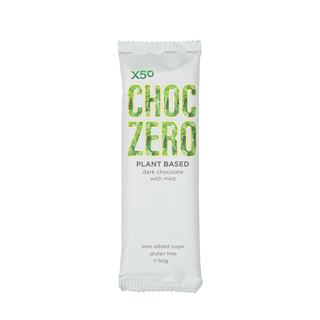 X50 Choc Zero Plant Based Protein Bar Dark Choc Peppermint / Single